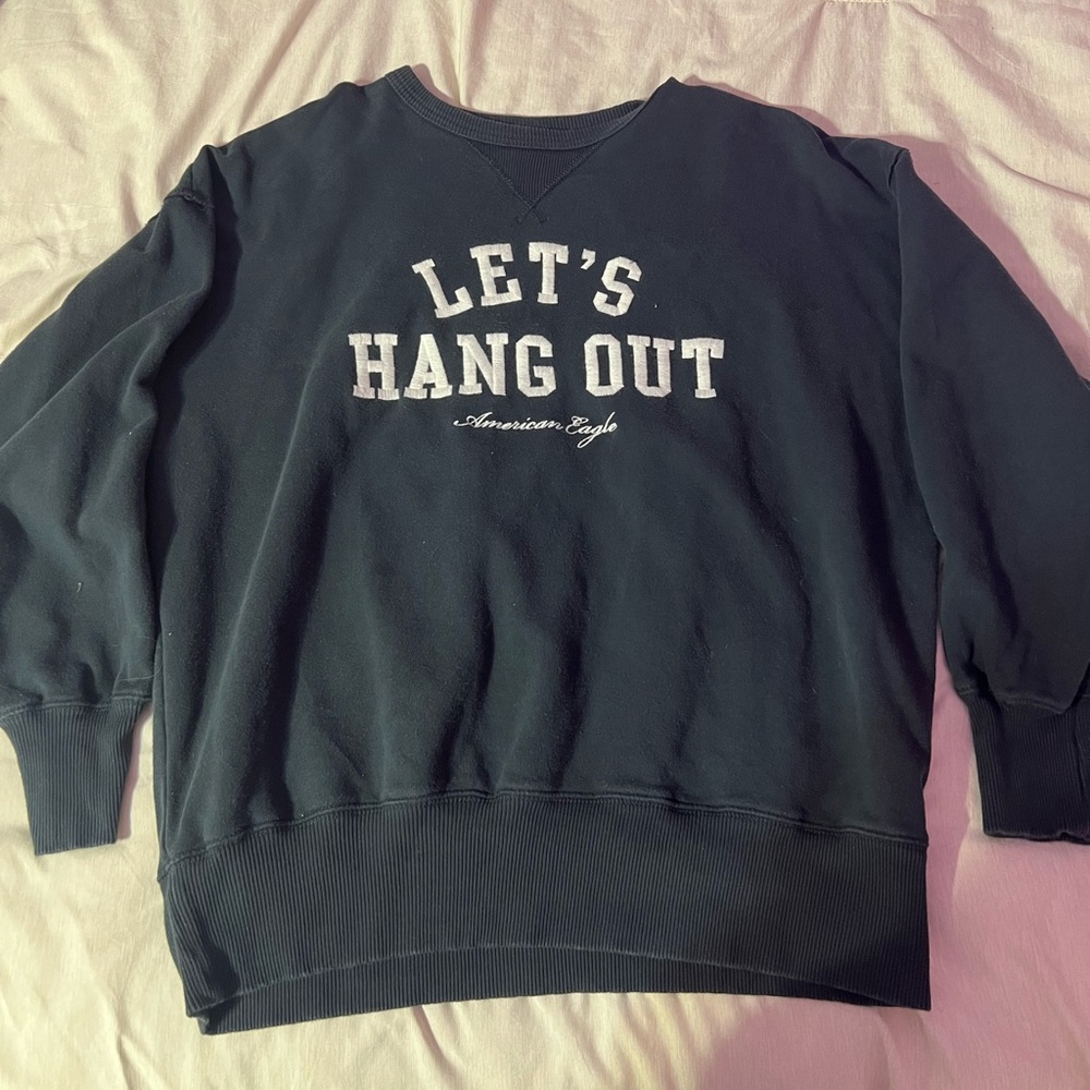 oversized american eagle crewneck